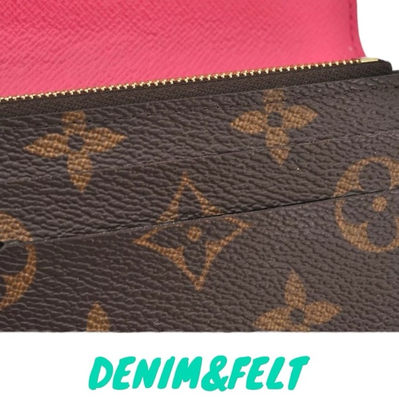 🩷LOUIS VUITTON Fuchsia Monogram Bloom Flower Emilie Long Wallet | PRELOVED EUC! - Picture 13 of 16